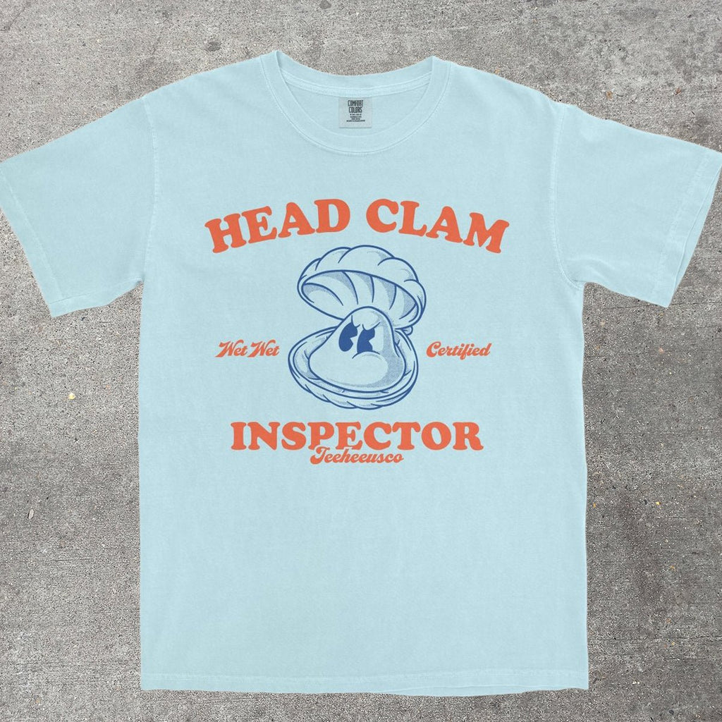 HEAD CLAM INSPECTOR - TeeHeeUSCo - T-Shirt