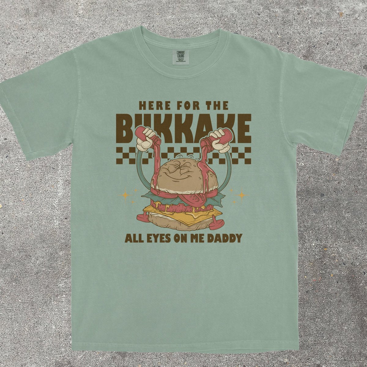 HERE FOR THE B*KKAKE - TeeHeeUSCo - T-Shirt