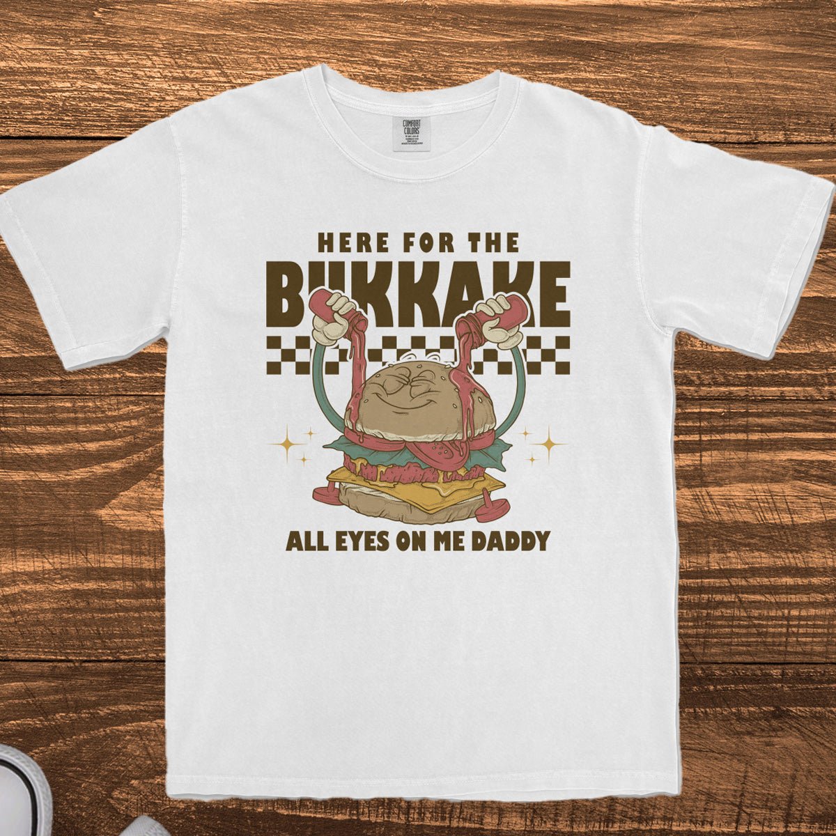 HERE FOR THE B*KKAKE - TeeHeeUSCo - T-Shirt