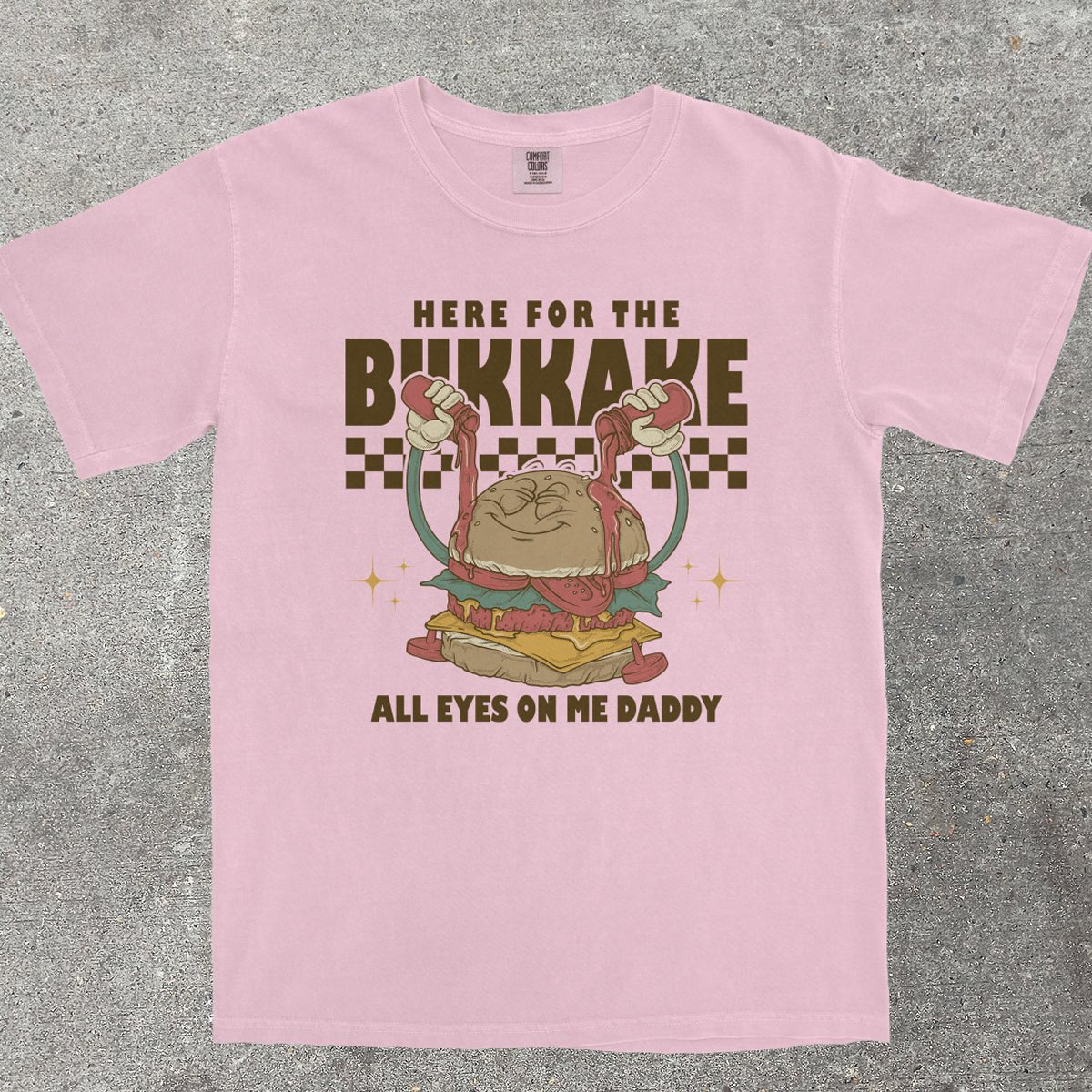HERE FOR THE B*KKAKE - TeeHeeUSCo - T-Shirt