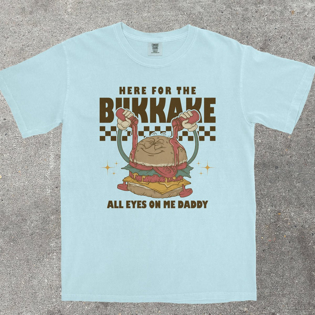 HERE FOR THE B*KKAKE - TeeHeeUSCo - T-Shirt