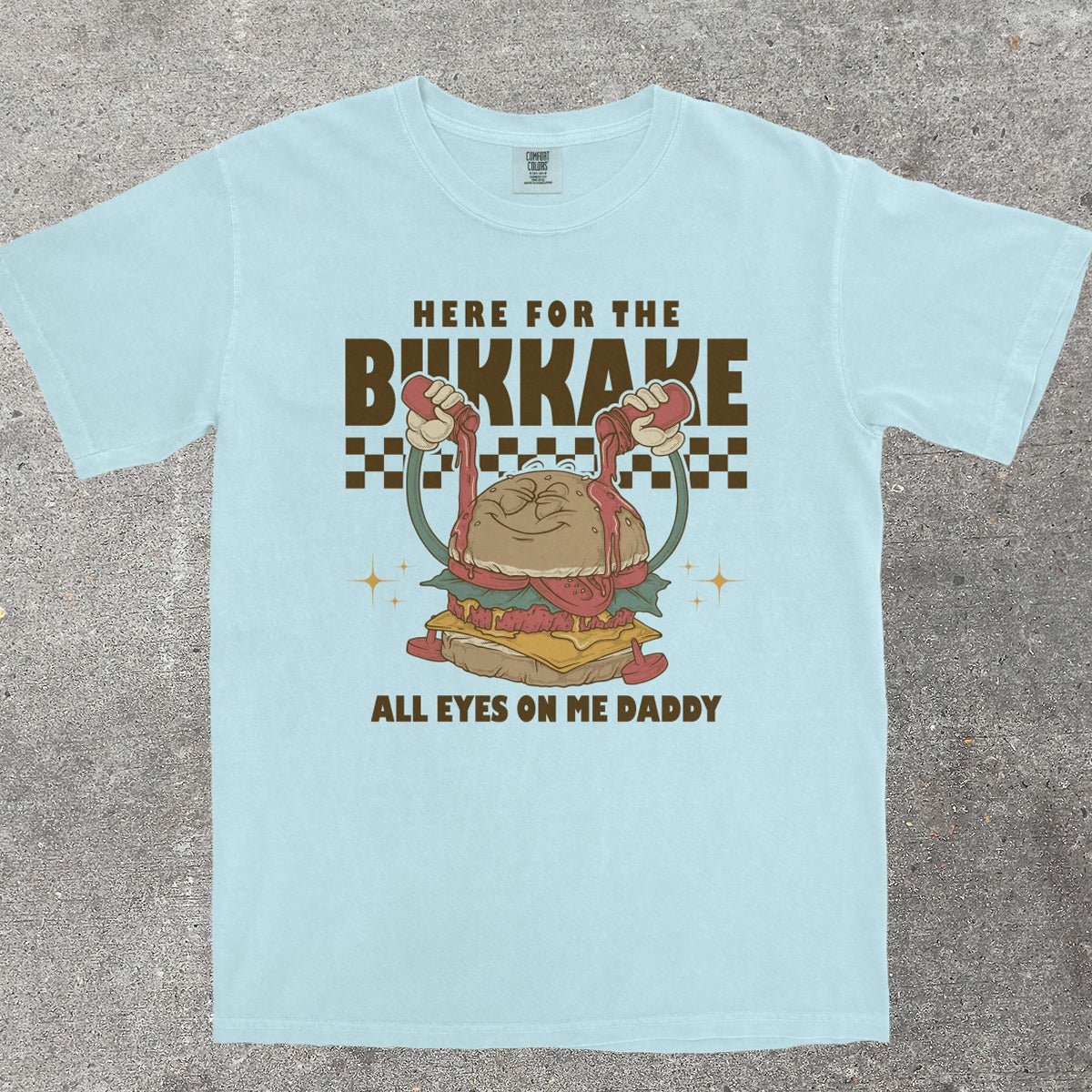 HERE FOR THE B*KKAKE - TeeHeeUSCo - T-Shirt