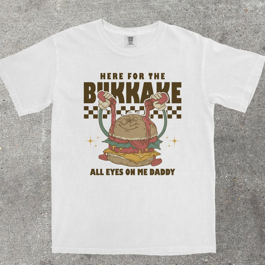 HERE FOR THE B*KKAKE - TeeHeeUSCo - T-Shirt