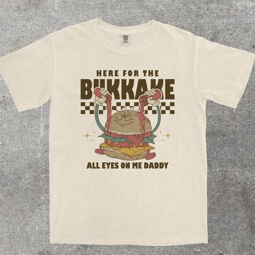 HERE FOR THE B*KKAKE - TeeHeeUSCo - T-Shirt