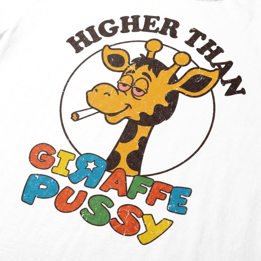 Higher Than Giraffe Pussy Shirt — Funny Stoner Giraffe Tee