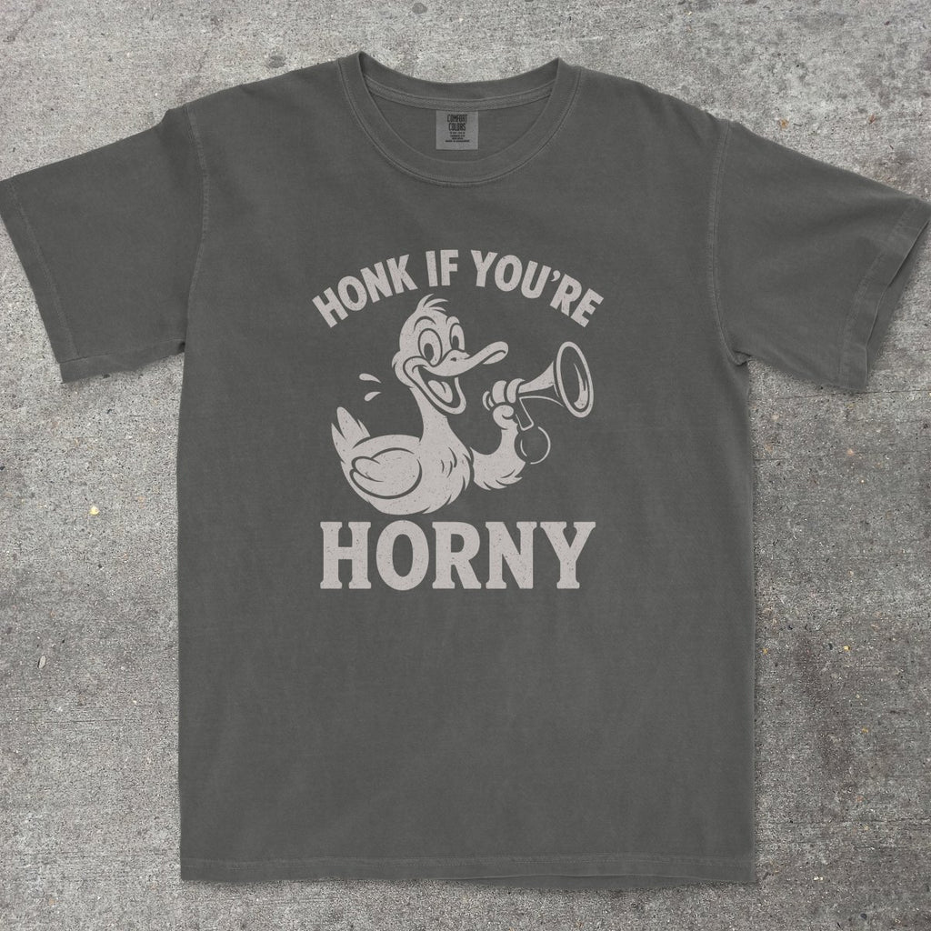 HONK IF YOU'RE H0RNY - TeeHeeUSCo - T-Shirt