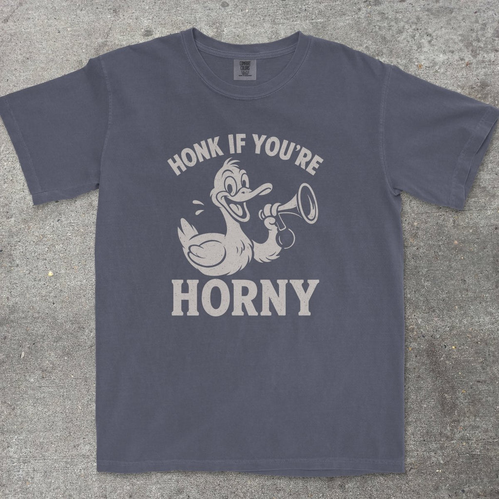 HONK IF YOU'RE H0RNY - TeeHeeUSCo - T-Shirt