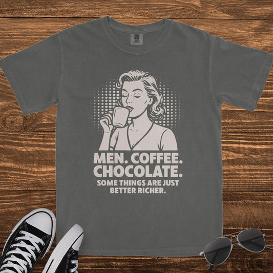 MEN COFFEE CHOCOLATE - TeeHeeUSCo - T-Shirt
