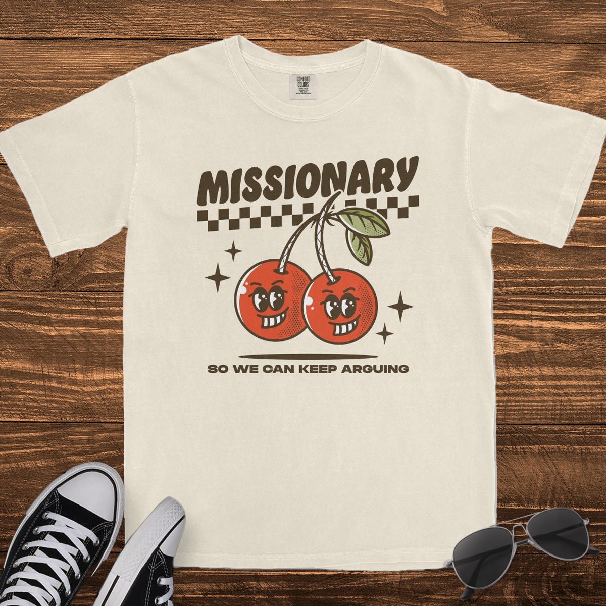 MISSIONARY SO WE CAN KEEP ARGUING - TeeHeeUSCo - T-Shirt