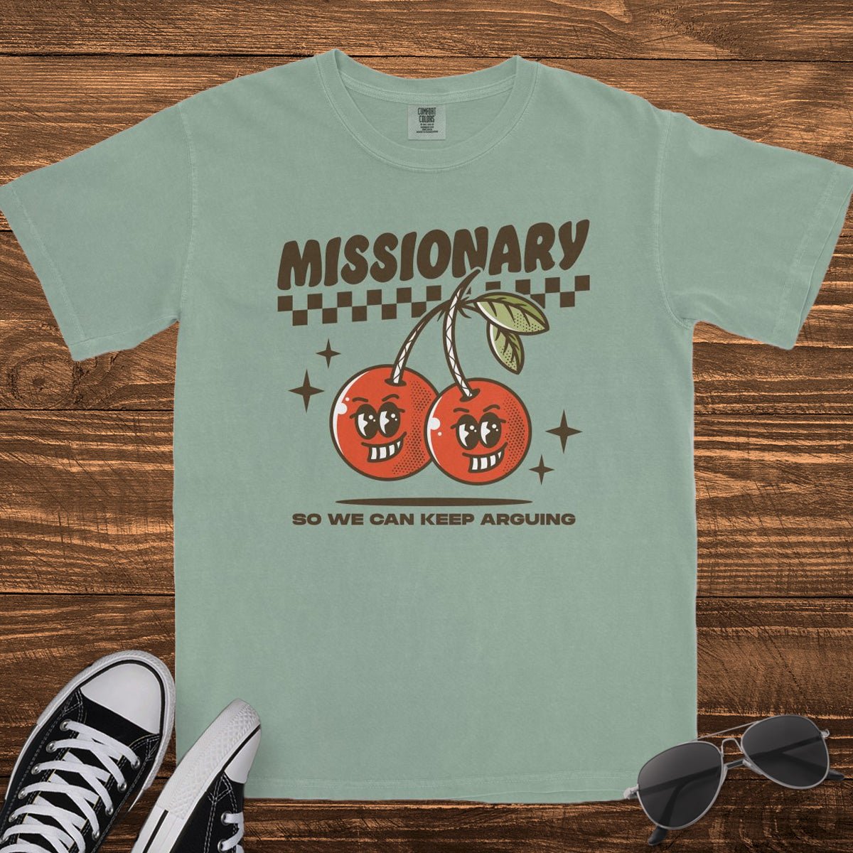 MISSIONARY SO WE CAN KEEP ARGUING - TeeHeeUSCo - T-Shirt