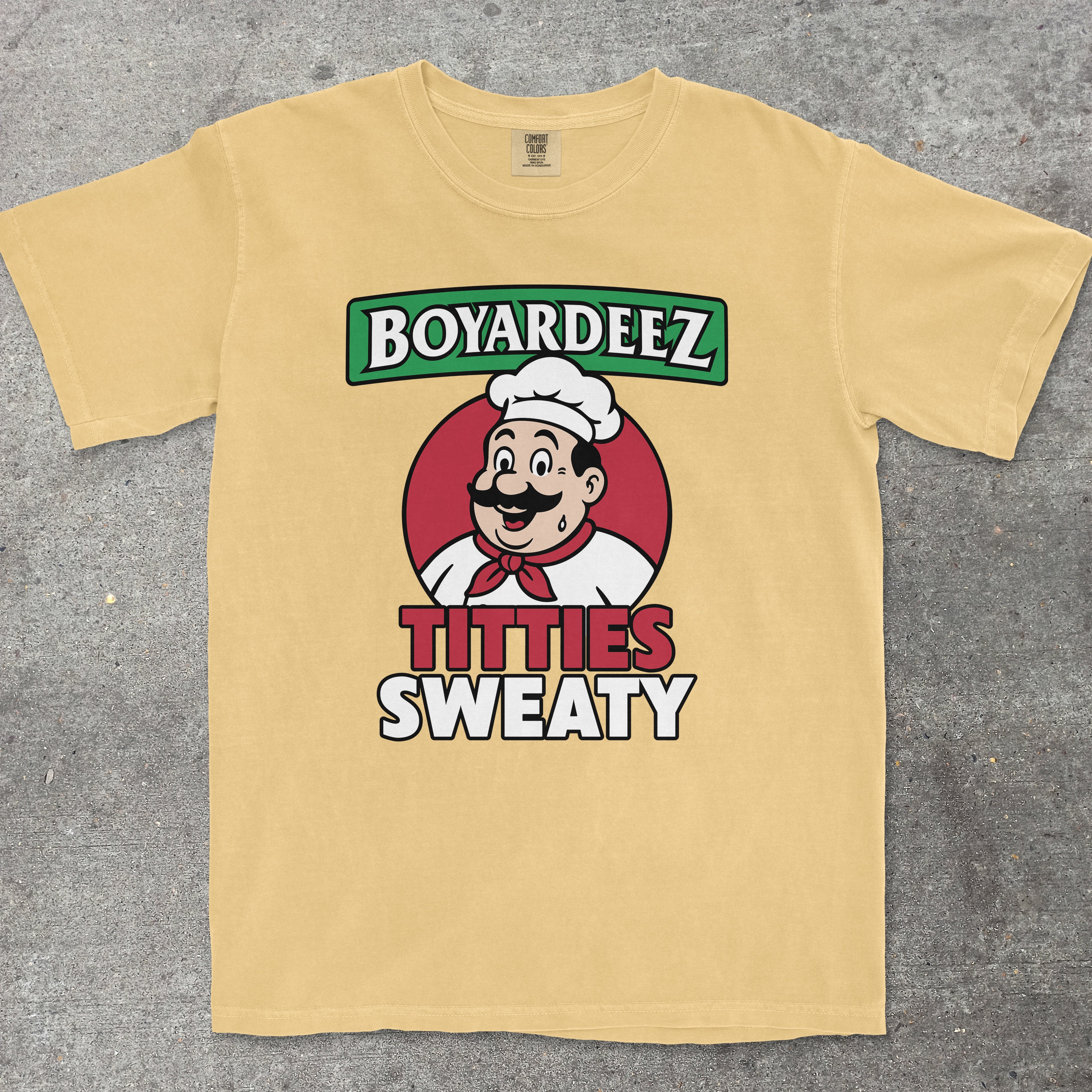 BOYARDEEZ TITTIES SWEATY