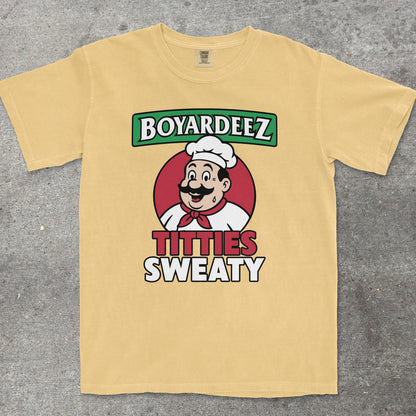 BOYARDEEZ TITTIES SWEATY