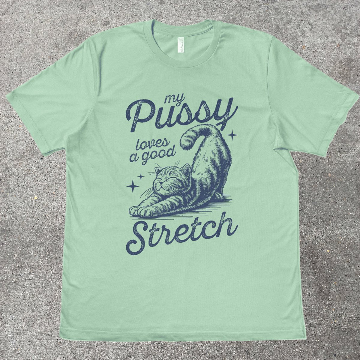 MY P*SSY LOVES A GOOD STRETCH - TeeHeeUSCo - T-Shirt