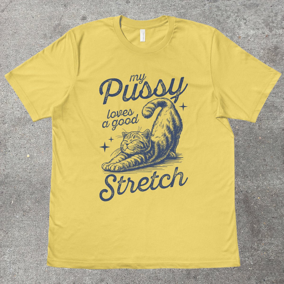MY P*SSY LOVES A GOOD STRETCH - TeeHeeUSCo - T-Shirt