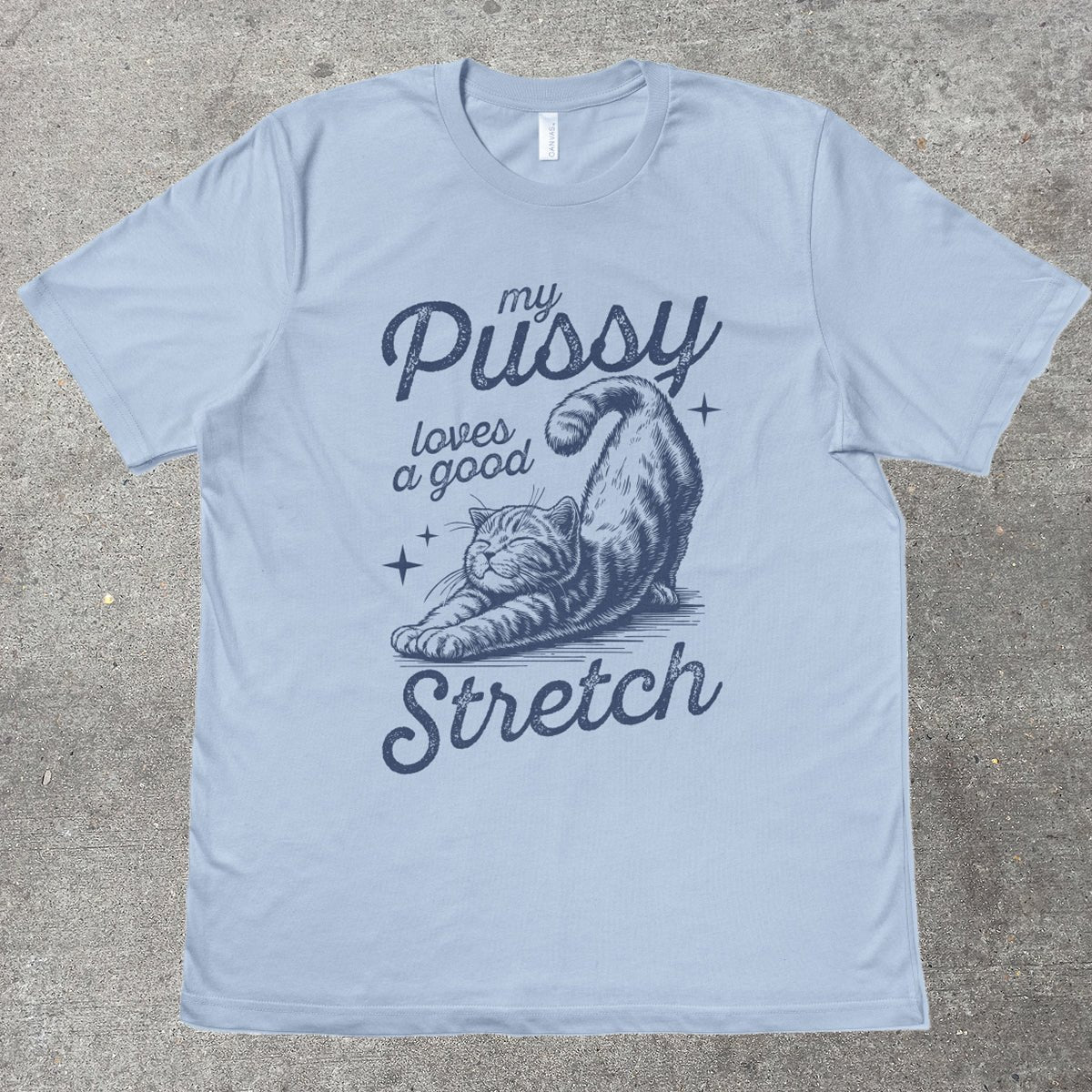 MY P*SSY LOVES A GOOD STRETCH - TeeHeeUSCo - T-Shirt