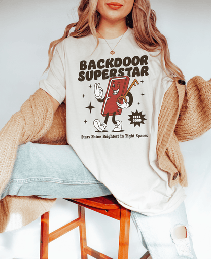 BACKDOOR SUPERSTAR - TeeHeeUSCo - T-Shirt