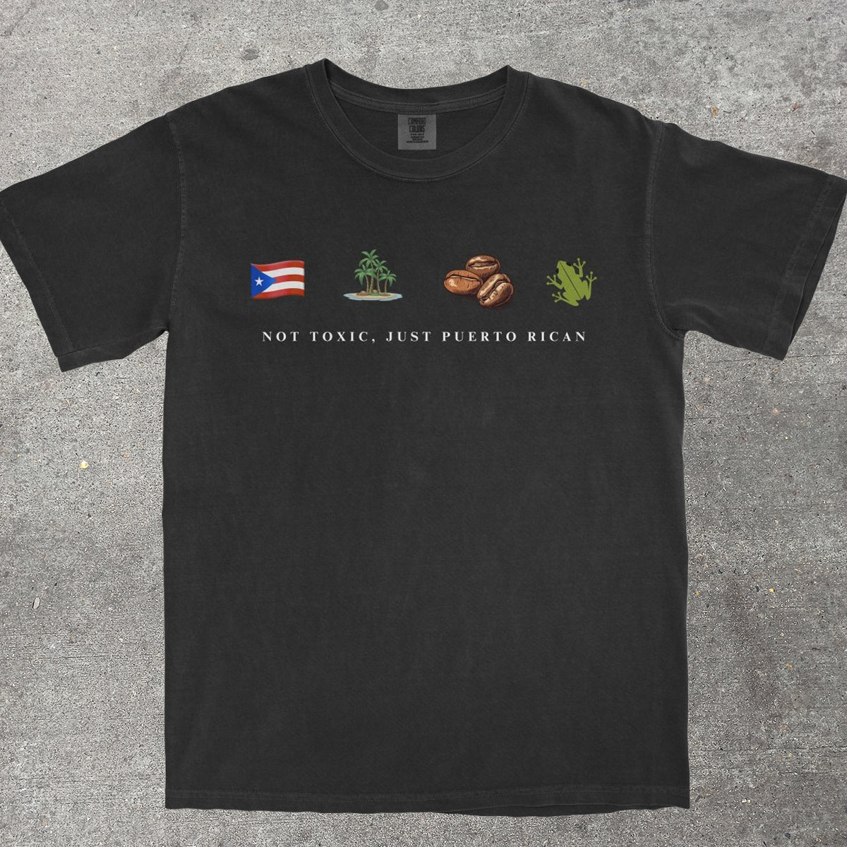 NOT TOXIC JUST PUERTO RICAN - TeeHeeUSCo - T-Shirt