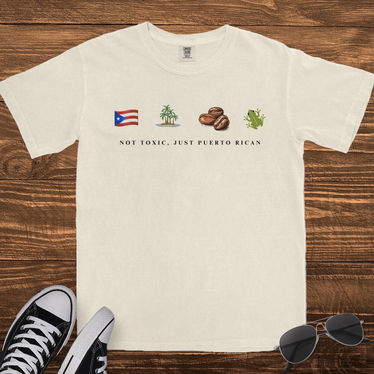 NOT TOXIC JUST PUERTO RICAN - TeeHeeUSCo - T-Shirt