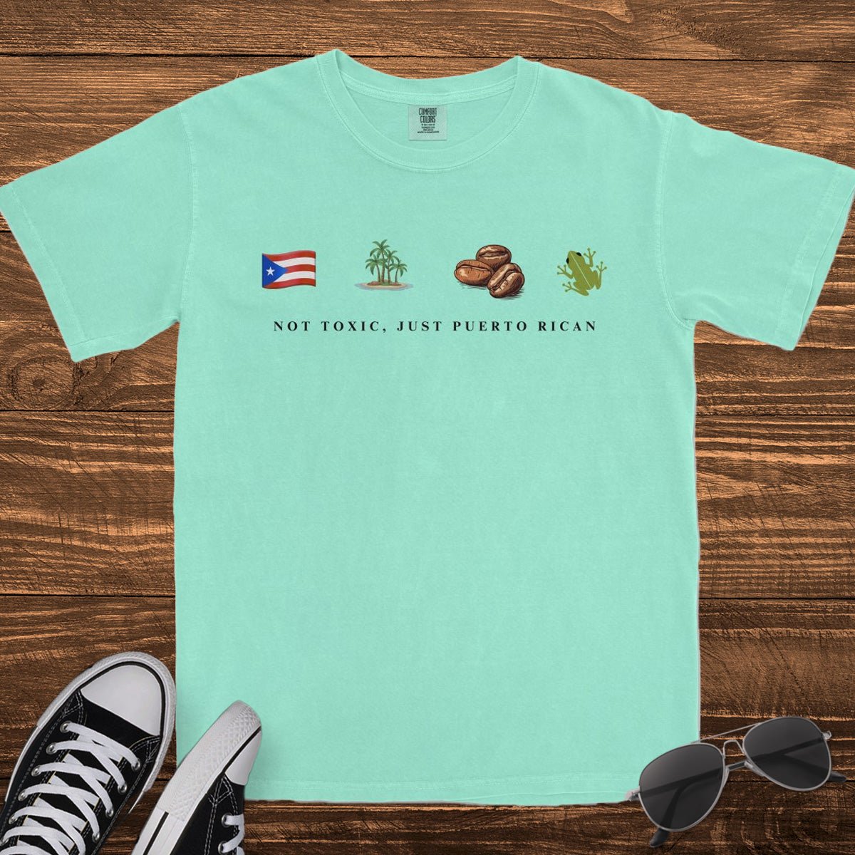 NOT TOXIC JUST PUERTO RICAN - TeeHeeUSCo - T-Shirt