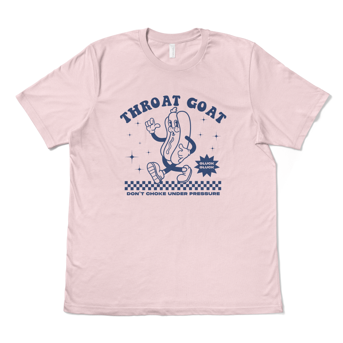 THROAT GOAT RETRO MASCOT - TeeHeeUSCo - T-Shirt