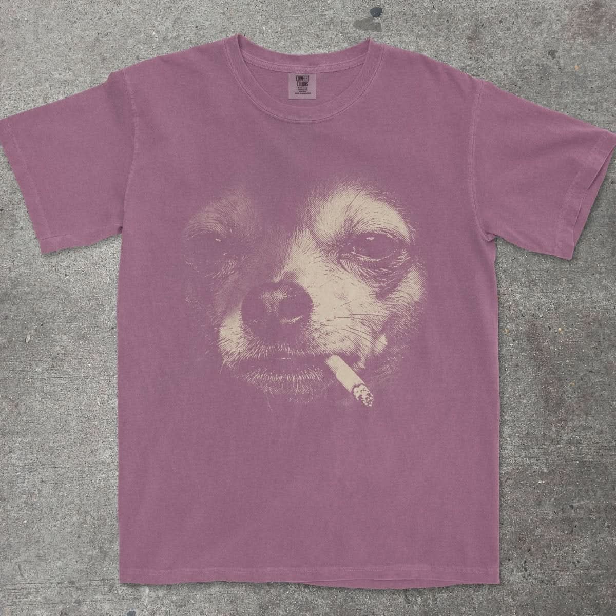 SMOKING CHIHUAHUA FACE - TeeHeeUSCo - T-Shirt
