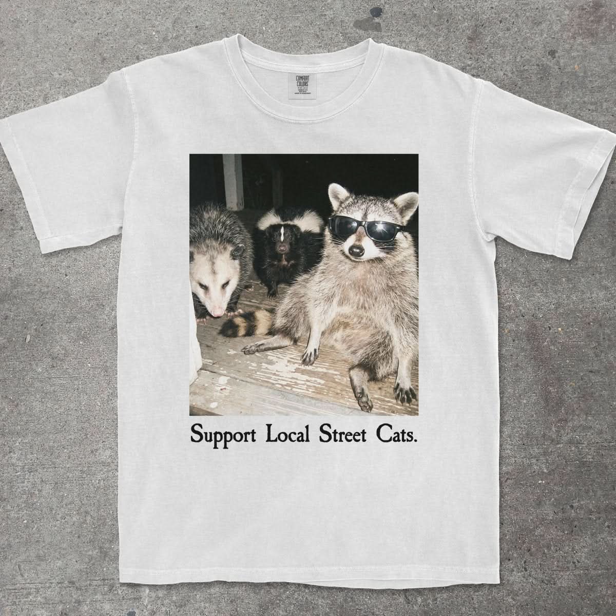 SUPPORT LOCAL STREET CATS - TeeHeeUSCo - T-Shirt
