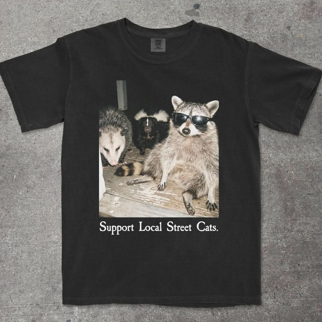 SUPPORT LOCAL STREET CATS - TeeHeeUSCo - T-Shirt