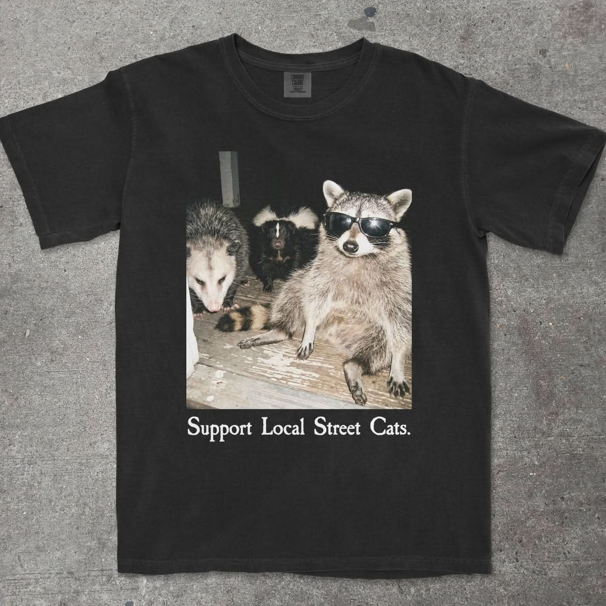 SUPPORT LOCAL STREET CATS - TeeHeeUSCo - T-Shirt