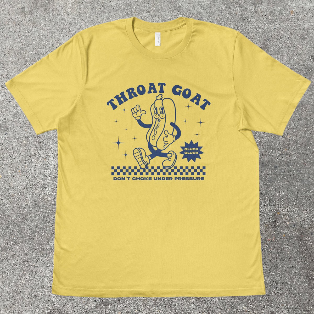 THROAT GOAT RETRO MASCOT - TeeHeeUSCo - T-Shirt