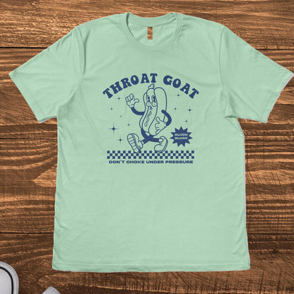 THROAT GOAT RETRO MASCOT - TeeHeeUSCo - T-Shirt