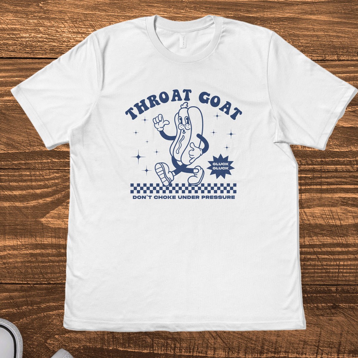 THROAT GOAT RETRO MASCOT - TeeHeeUSCo - T-Shirt