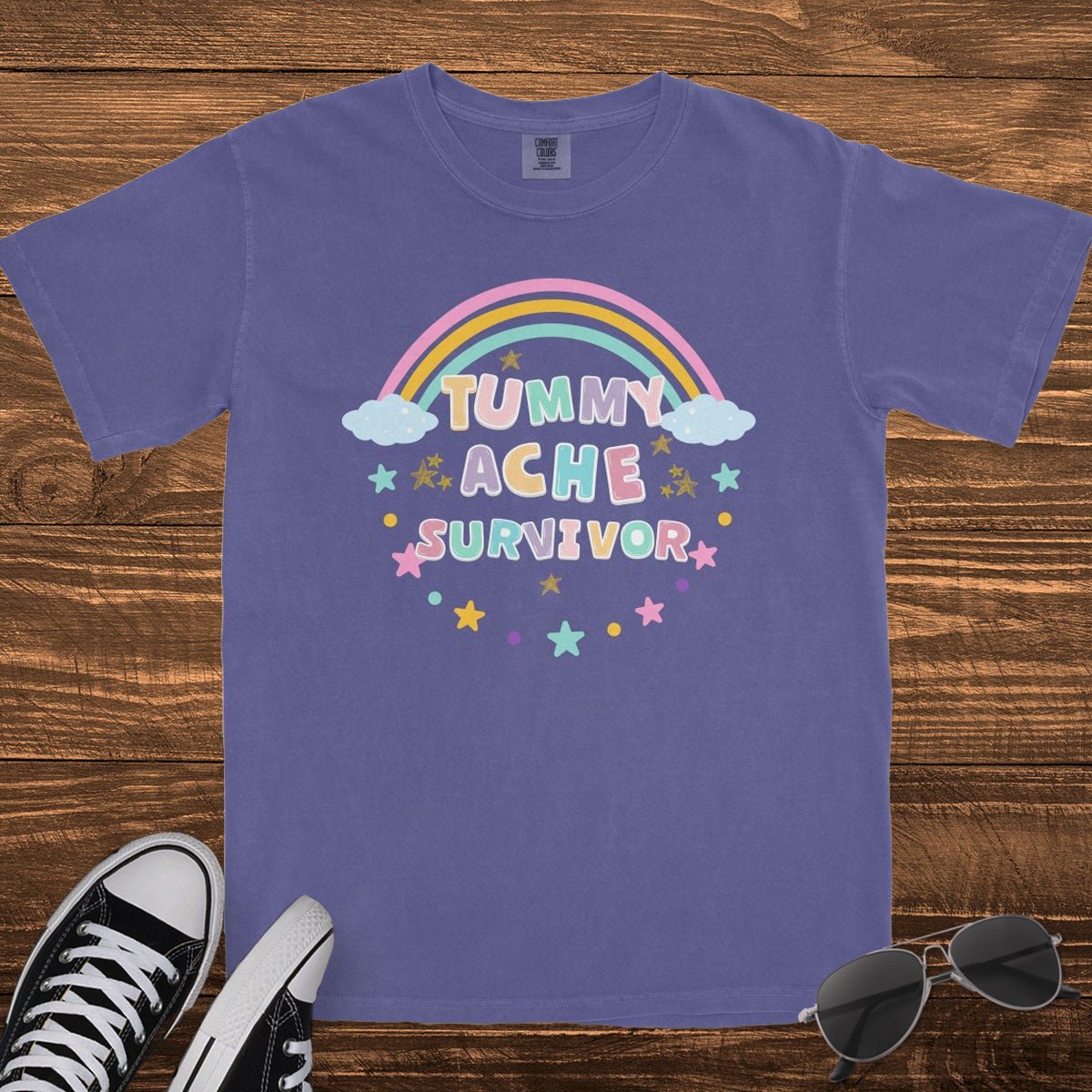 TUMMY ACHE SURVIVOR - TeeHeeUSCo - T-Shirt