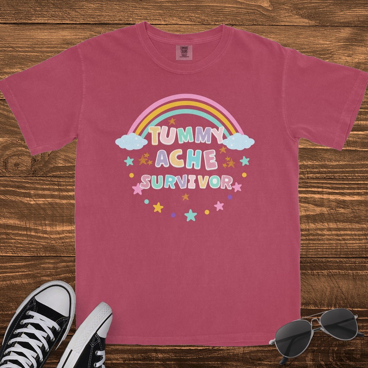 TUMMY ACHE SURVIVOR - TeeHeeUSCo - T-Shirt