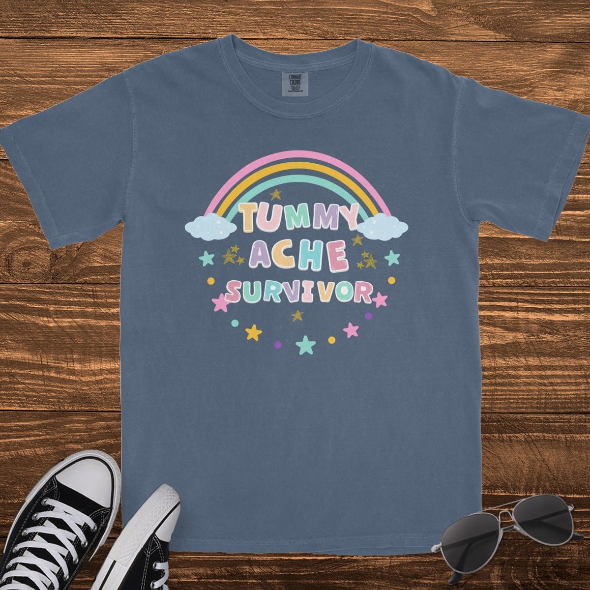 TUMMY ACHE SURVIVOR - TeeHeeUSCo - T-Shirt