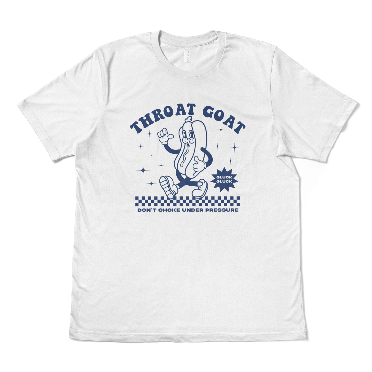 THROAT GOAT RETRO MASCOT - TeeHeeUSCo - T-Shirt